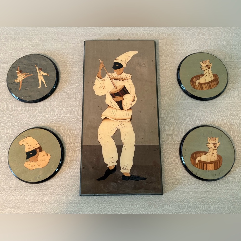 Inlaid wood art from 
Sorrento Italy